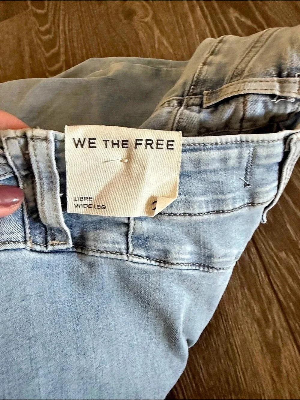 We The Free Libre Wide-Leg Jeans Blue Waist 29 NWT